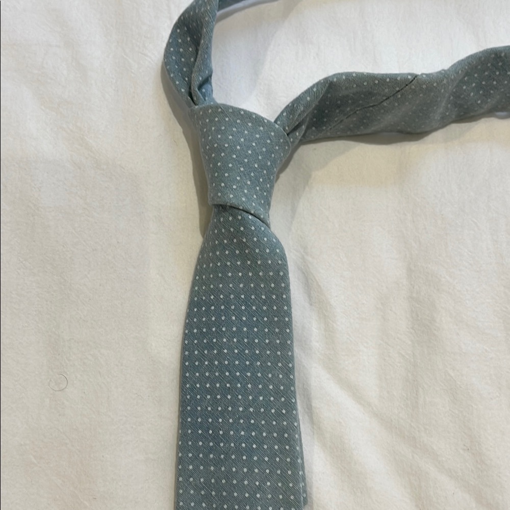 Powder Blue Polka Dot Tie